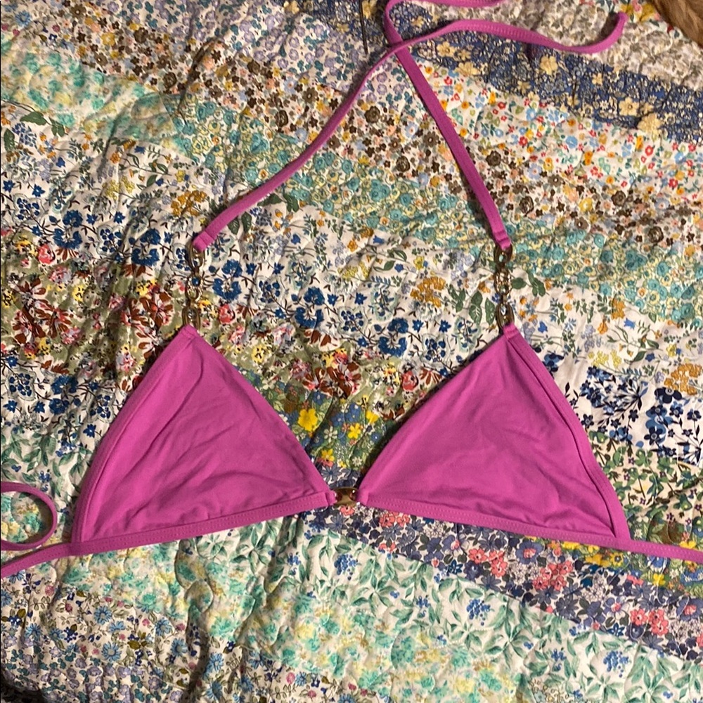 Pink Triangle Bikini Top
